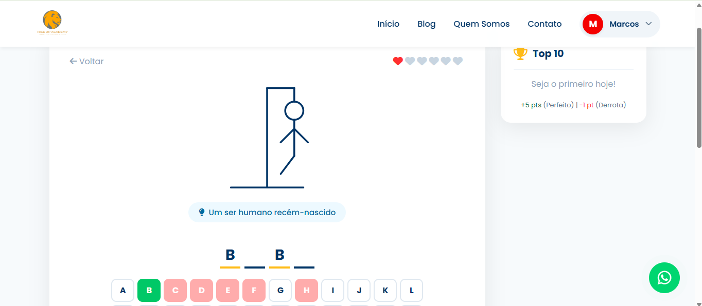 Gamificação Rise Up